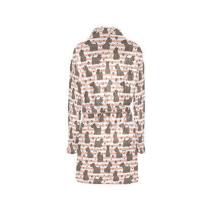 Scottish Terriers Print Design LKS3016 Women's Fleece Robe