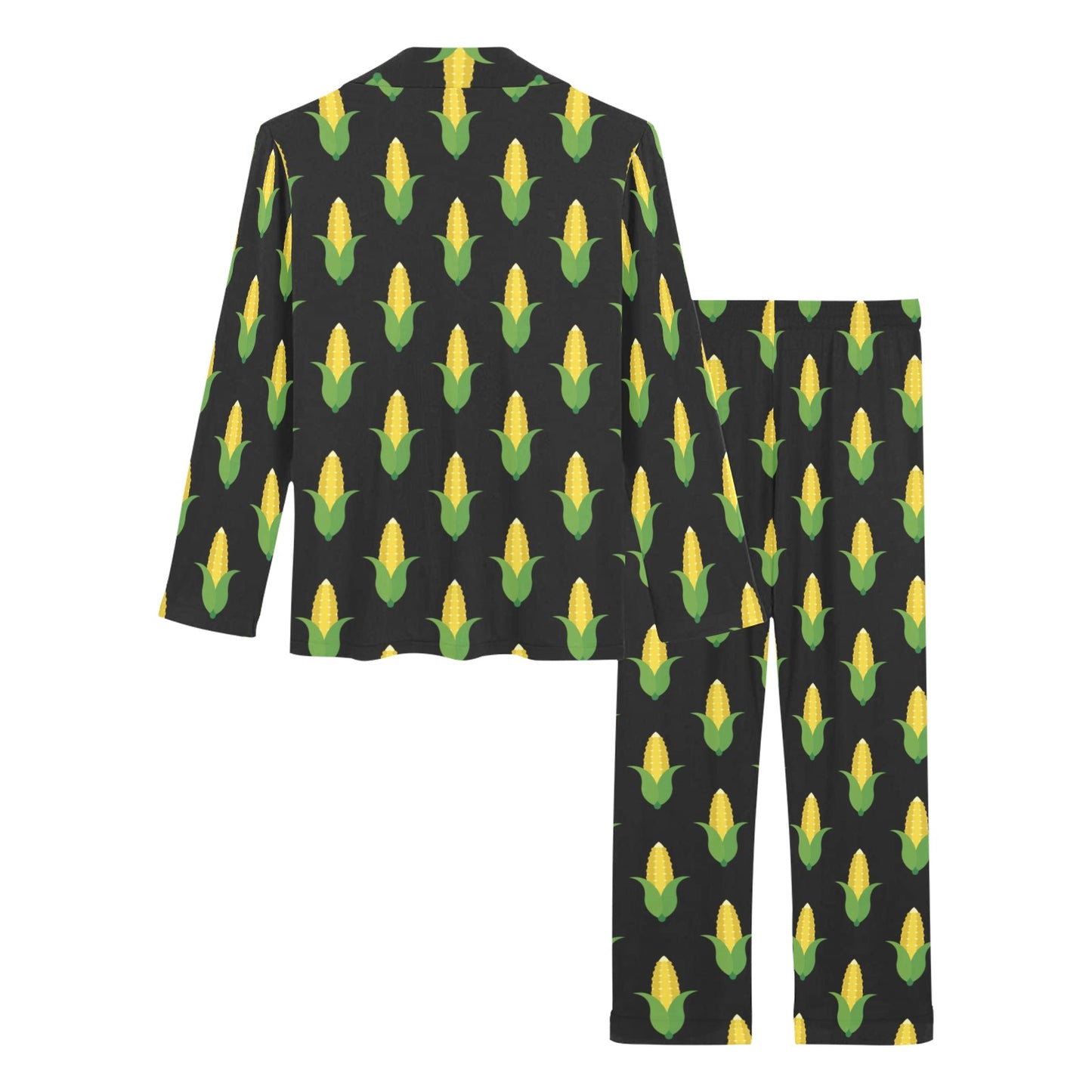 Corn Pattern Print Design 05 Women's Long Pajama Set