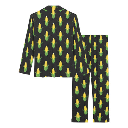 Corn Pattern Print Design 05 Women's Long Pajama Set