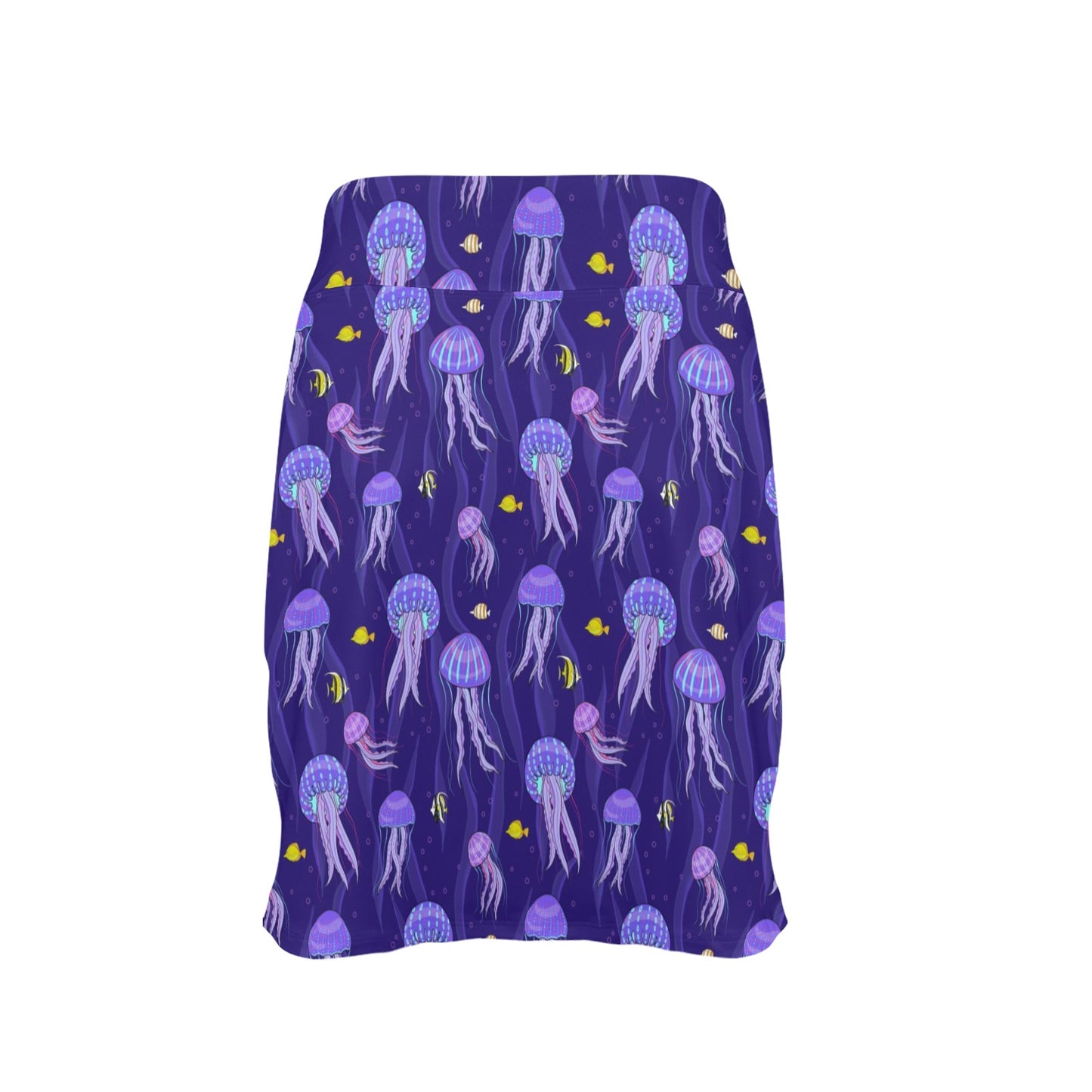 Jellyfish Style Print 17" Golf & Pickleball Skort with Pockets