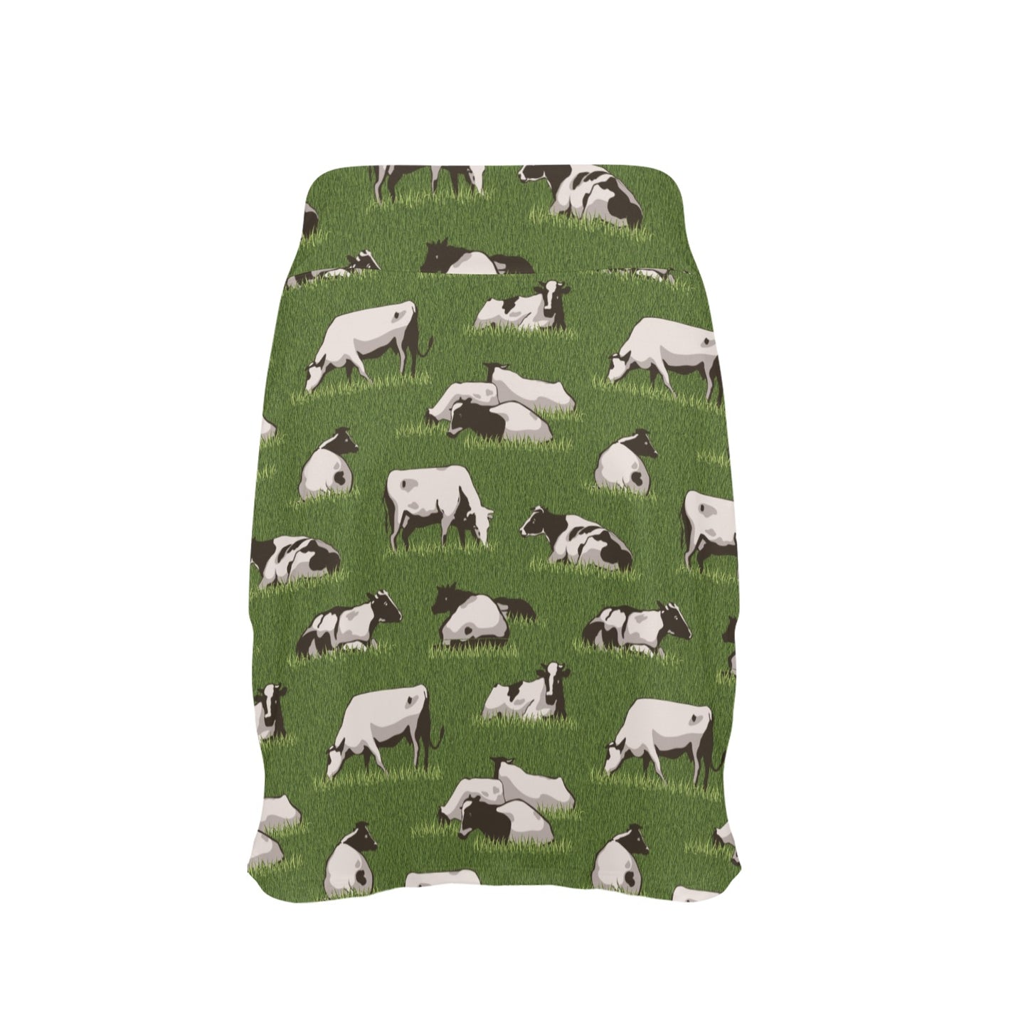 Cow on Grass Print Pattern 17" Golf & Pickleball Skort with Pockets