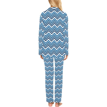 Chevron Print Design LKS403 Women's Long Pajama Set