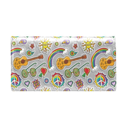 Hippie Print Design LKS306 Women's Trifold Wallet