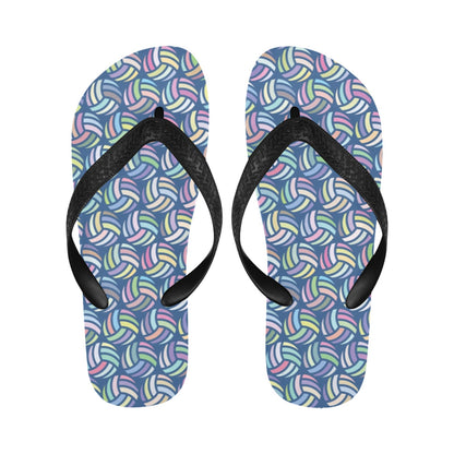 Volleyball Print Design LKS301 Flip Flops