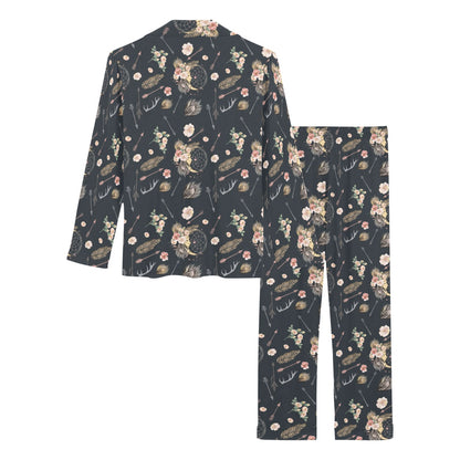 Bohemian Pattern Print Design 09 Women's Long Pajama Set