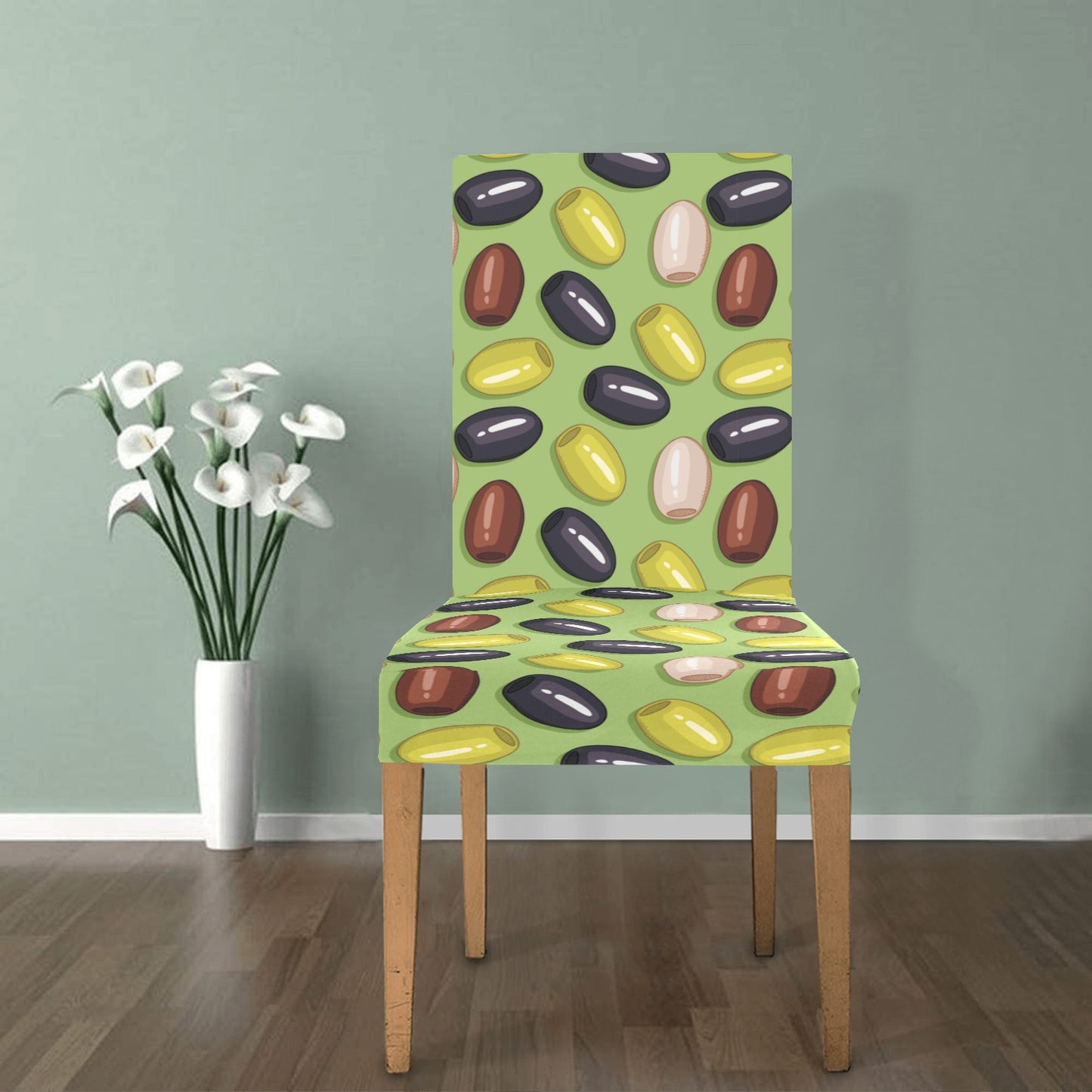 Olive Print Design LKS301 Dining Chair Slipcover