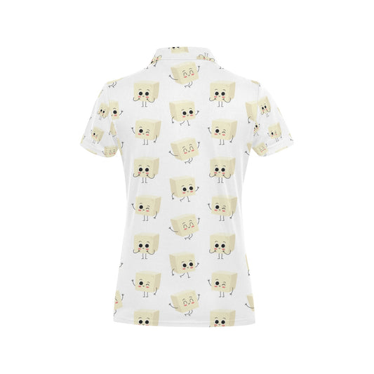 Tofu Print Design LKS301 Women's Polo Shirt