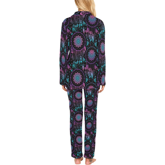 Dream catcher boho mandala Women's Long Pajama Set