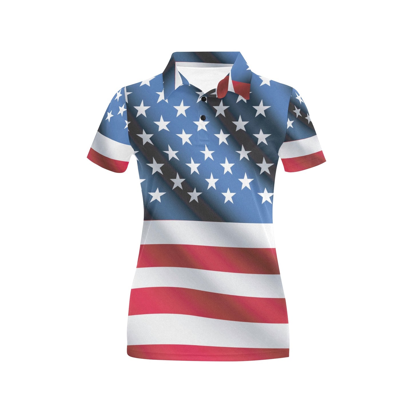 American flag Classic Women's Polo Shirt