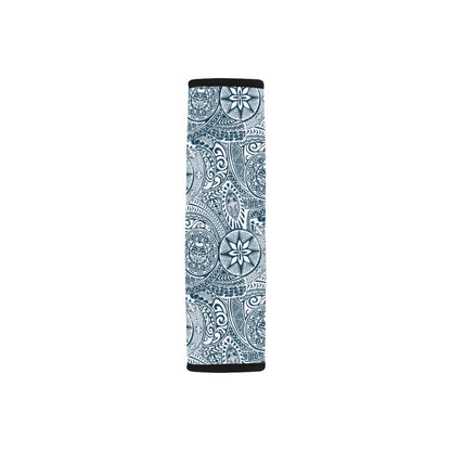 Samoan Pattern Print Design LKS306 Car Seat Belt Cover