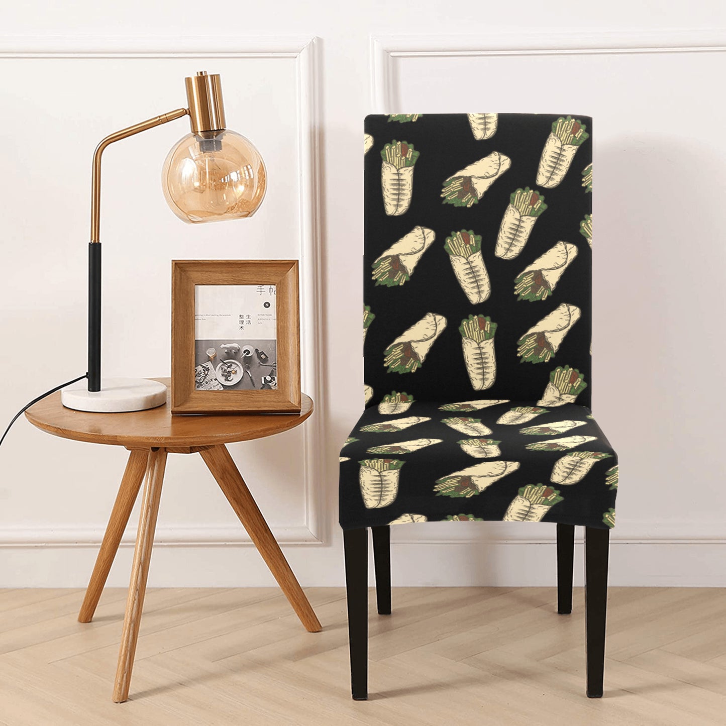 Burrito Print Design LKS303 Dining Chair Slipcover