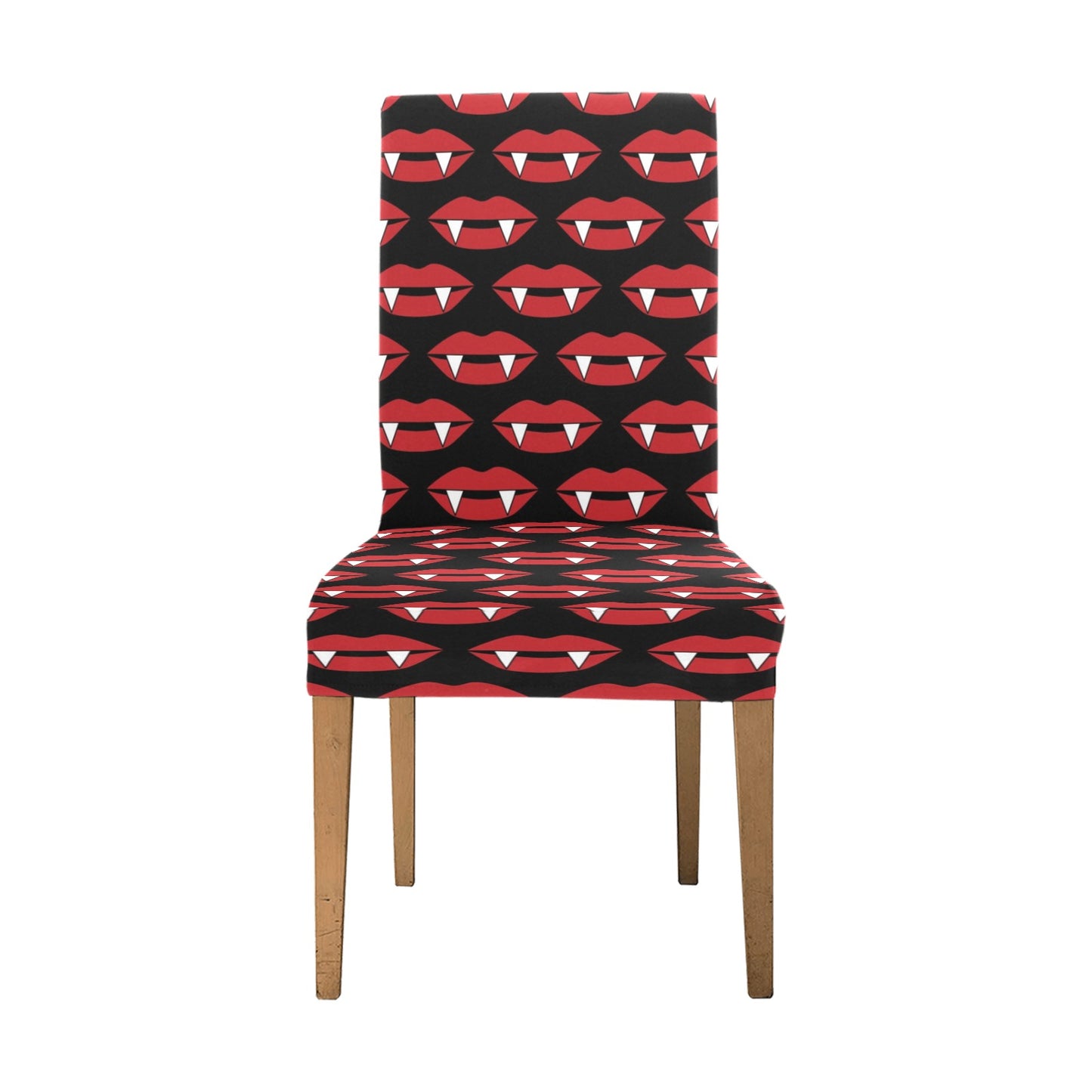 Vampire Lips Print Design LKS302 Dining Chair Slipcover