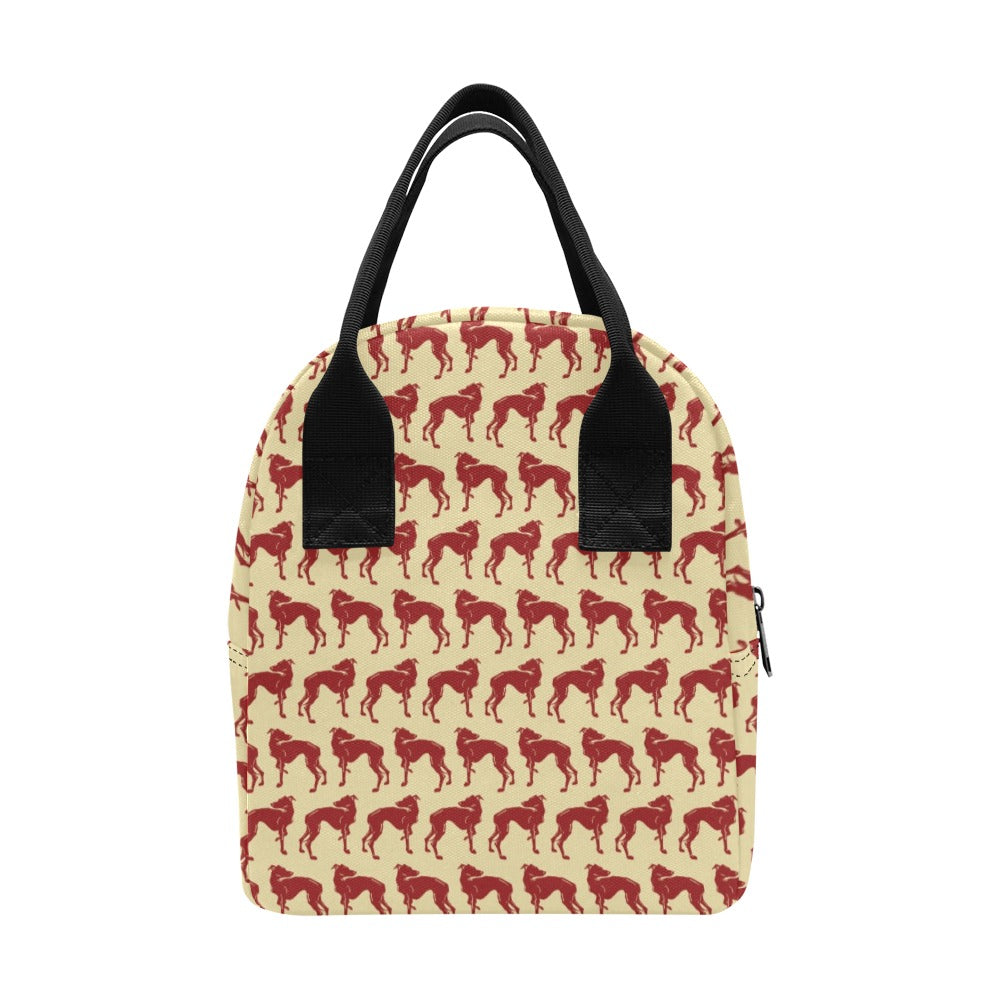 Whippets Print Design LKS301 Insulated Lunch Bag
