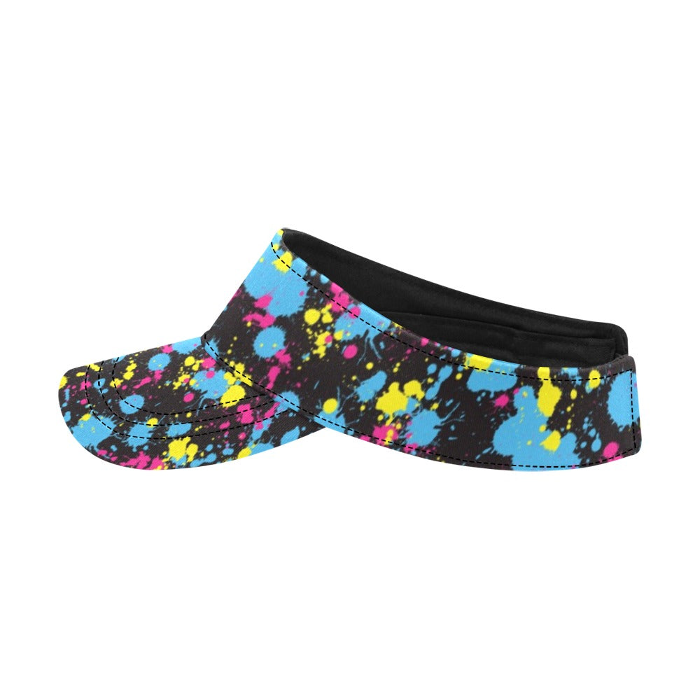Splatter Colorful Print Design LKS301 Unisex Sun Visor