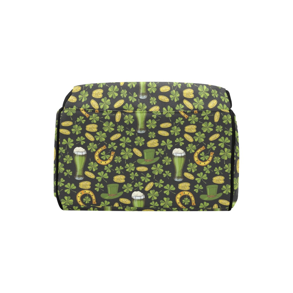 St Patricks Day Print Design LKS307 Diaper Bag Backpack