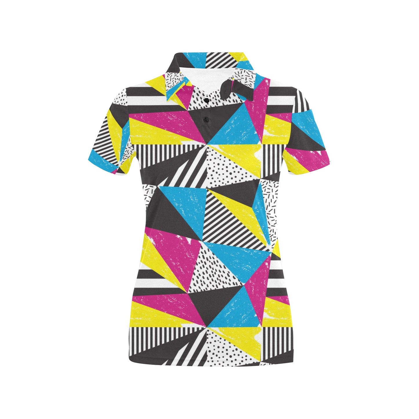 80s Pattern Print Design 2 Women's Polo Shirt