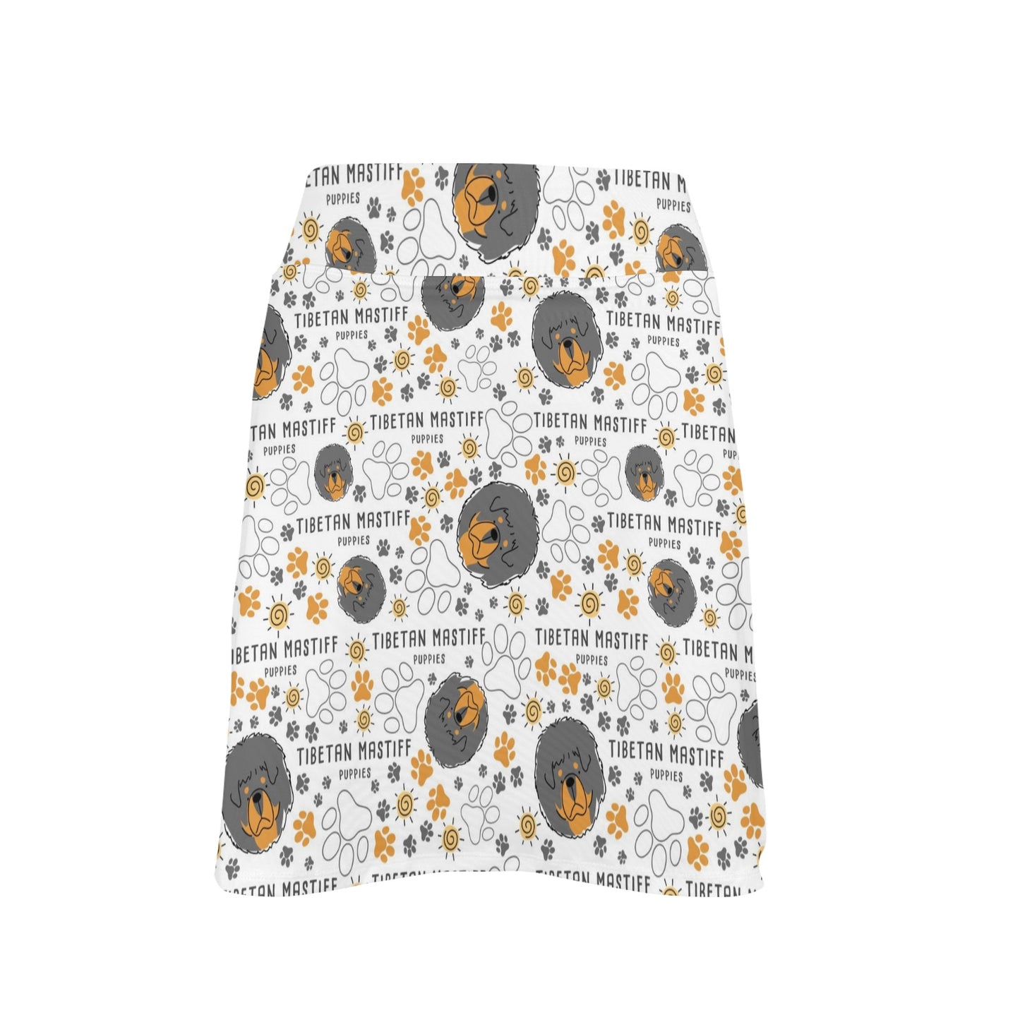Tibetan Mastiffs Print Design LKS302 17" Golf & Pickleball Skort with Pockets