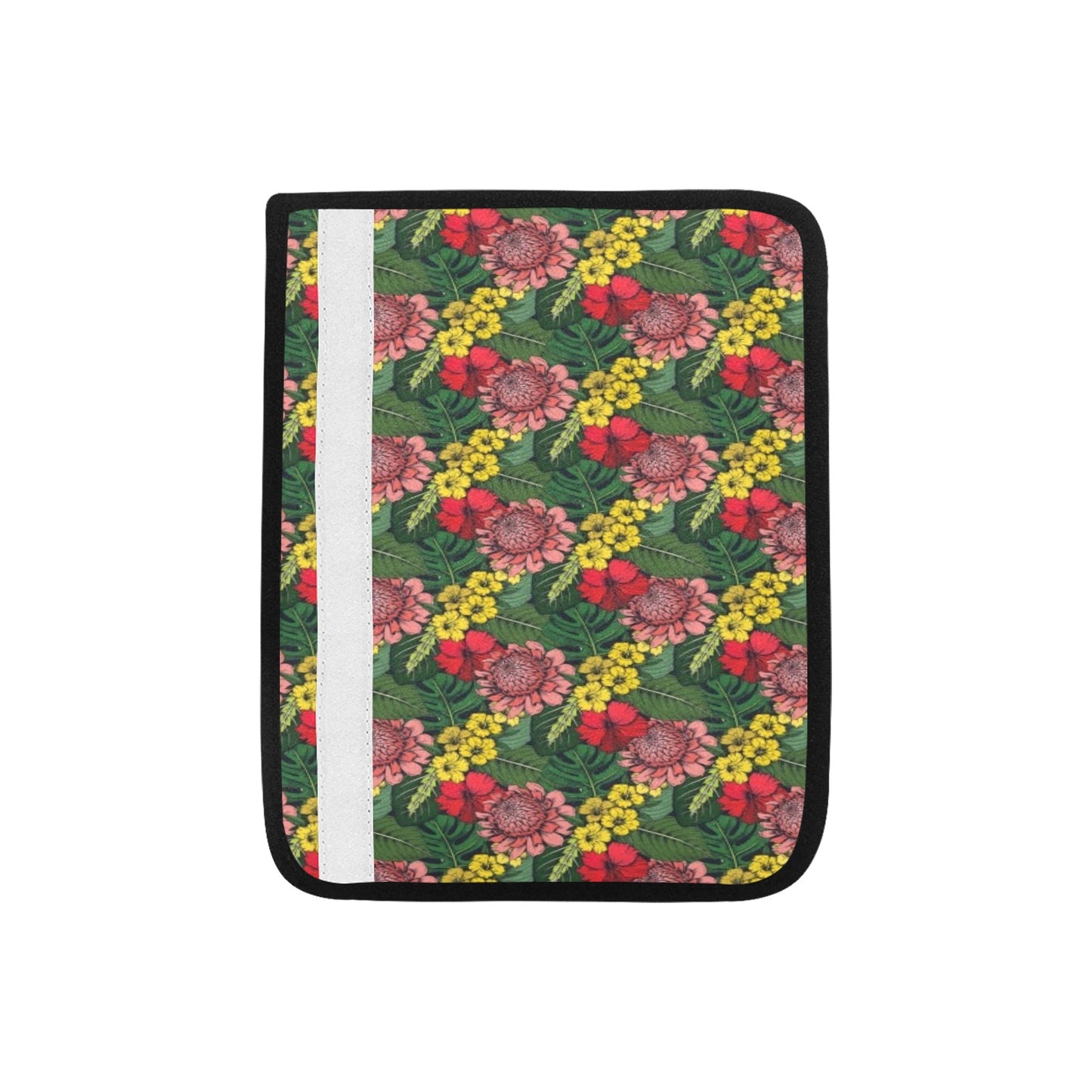 Summer Floral Print Design LKS305 Car Seat Belt Cover