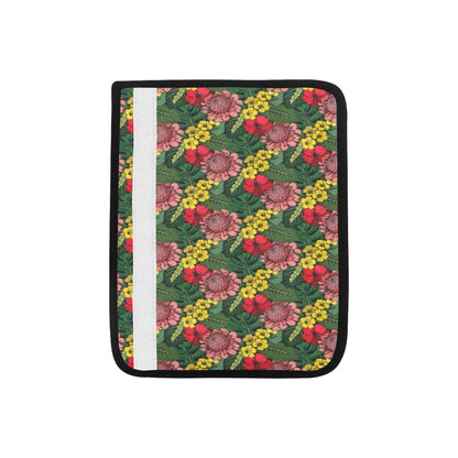 Summer Floral Print Design LKS305 Car Seat Belt Cover