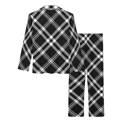 Madras Pattern Print Design 03 Women's Long Pajama Set