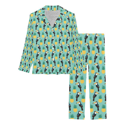 Toucan Print Design LKS301 Women's Long Pajama Set
