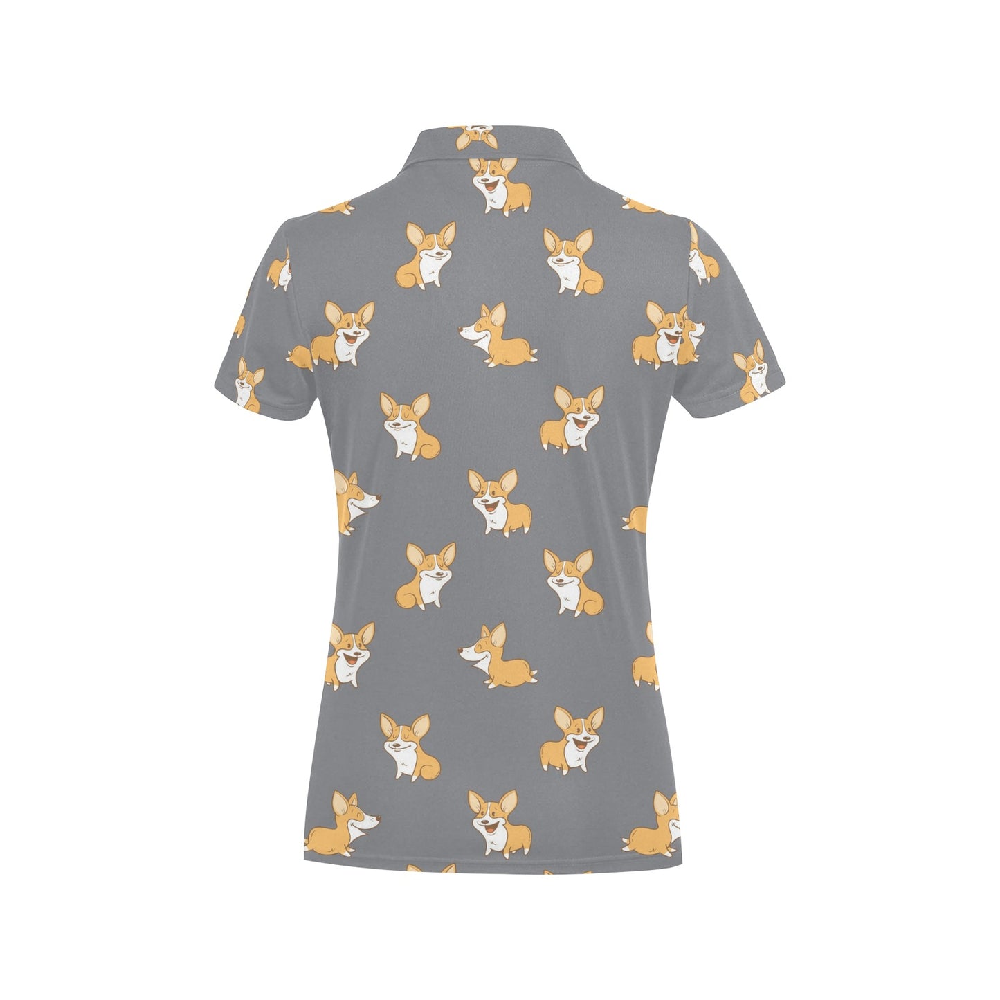 Pembroke Welsh Corgis Pattern Print Design A02 Women's Polo Shirt