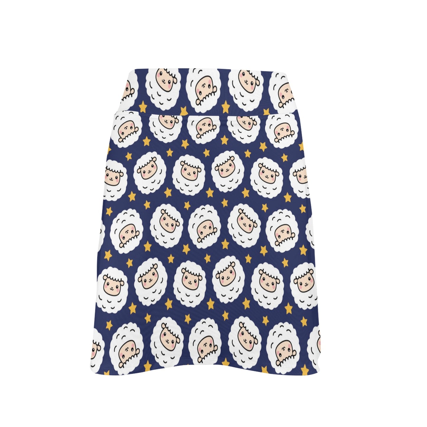 Sheep Print Design LKS402 17" Golf & Pickleball Skort with Pockets