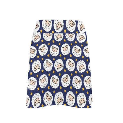 Sheep Print Design LKS402 17" Golf & Pickleball Skort with Pockets