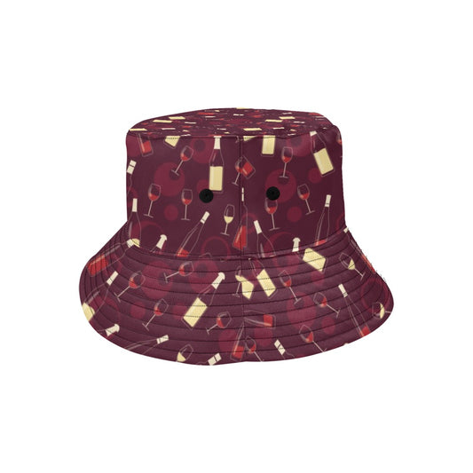 Wine Themed Print Design LKS302 Unisex Bucket Hat