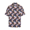 Blue Whale Print Design LKS401 Men's Men's Hawaiian Shirt