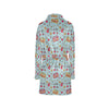 Hippie Print Design LKS307 Women's Fleece Robe