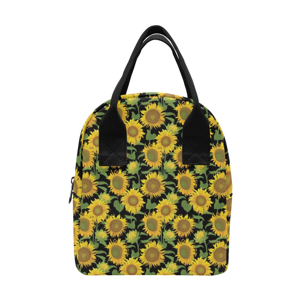 Sunflower Print Design LKS302 Insulated Lunch Bag