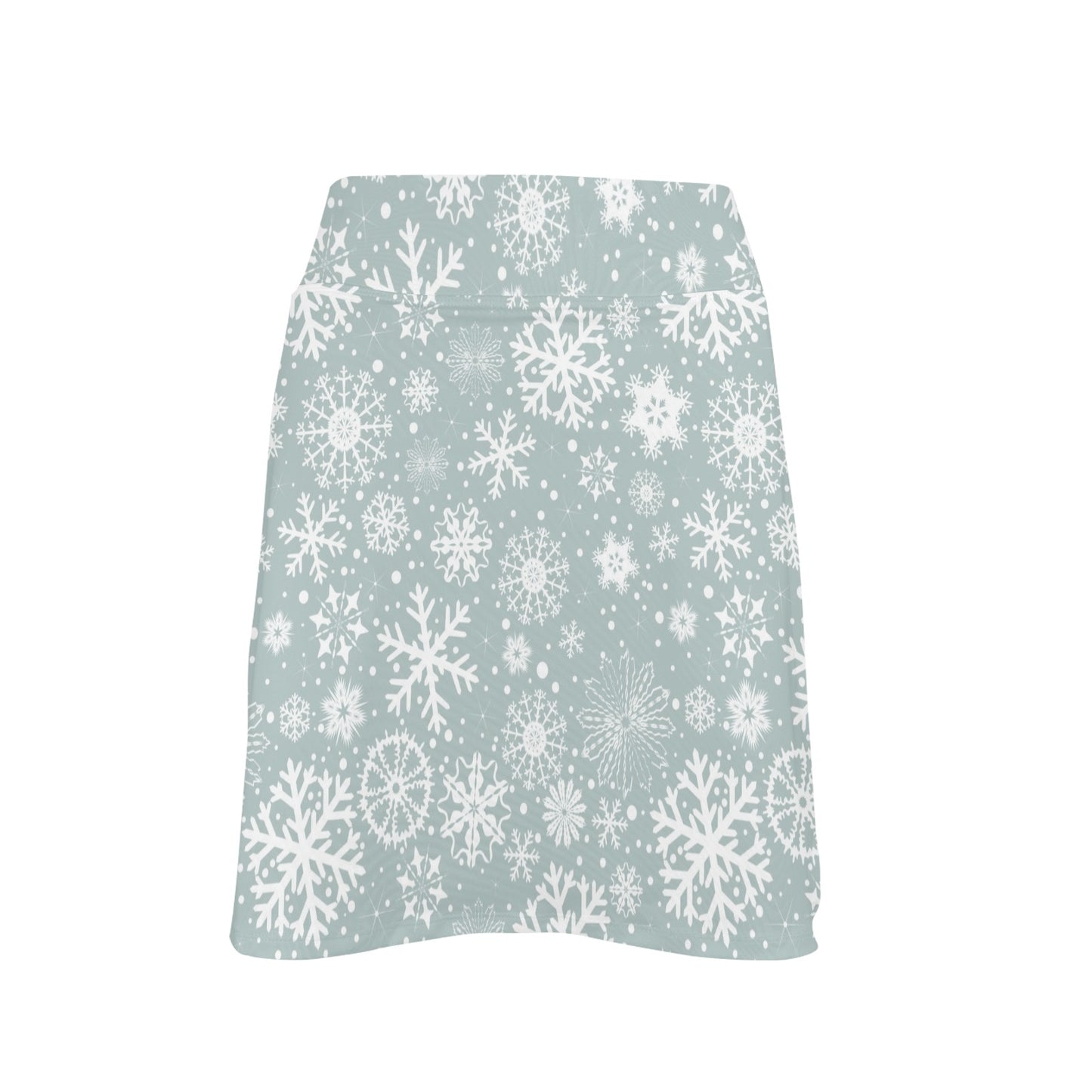 Snowflake Print Design LKS303 17" Golf & Pickleball Skort with Pockets