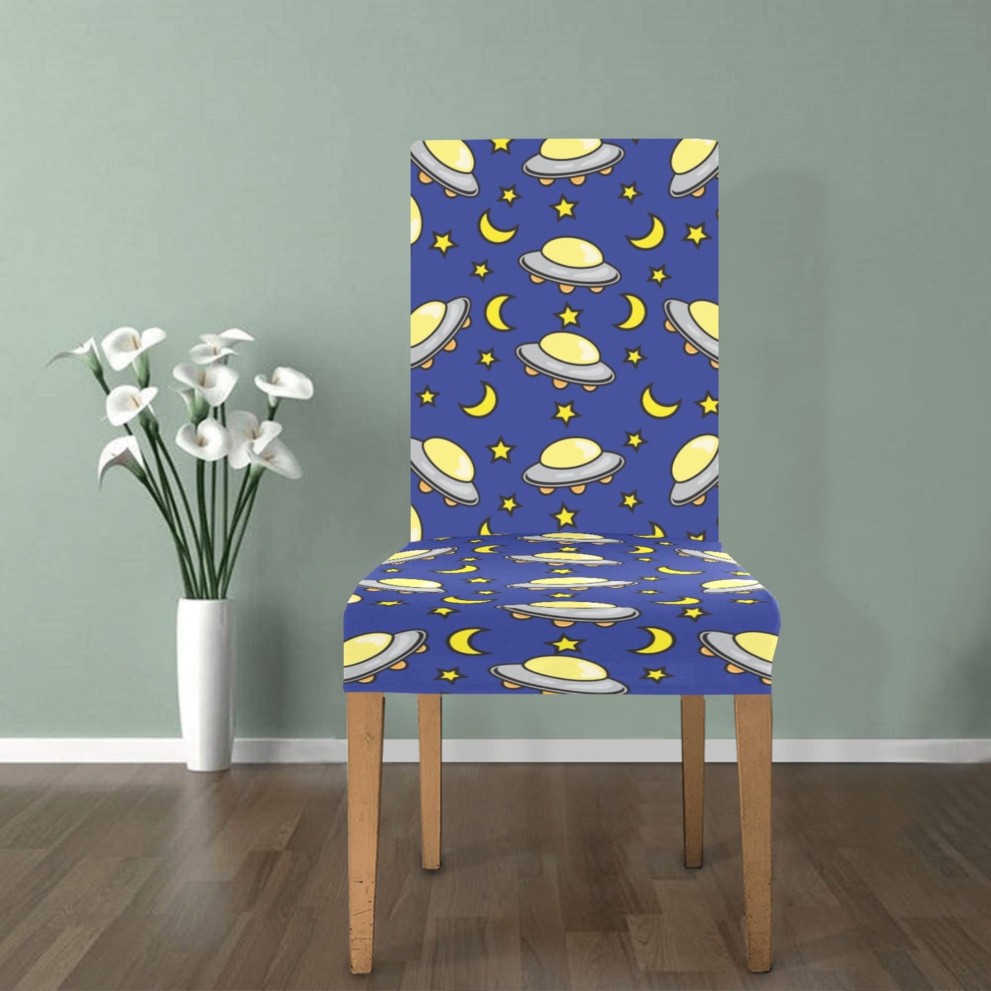 UFO Print Design LKS309 Dining Chair Slipcover