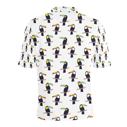 Toucan Print Design LKS305 Men Polo Shirt
