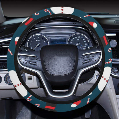 Snowman Print Design LKS301 Steering Wheel Cover with Elastic Edge