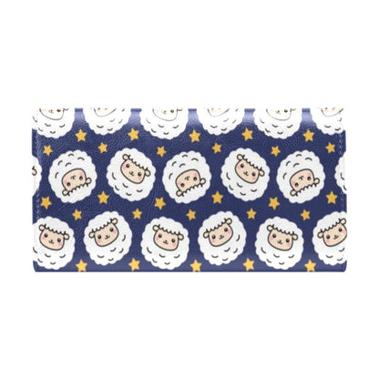Sheep Print Design LKS402 Women's Trifold Wallet