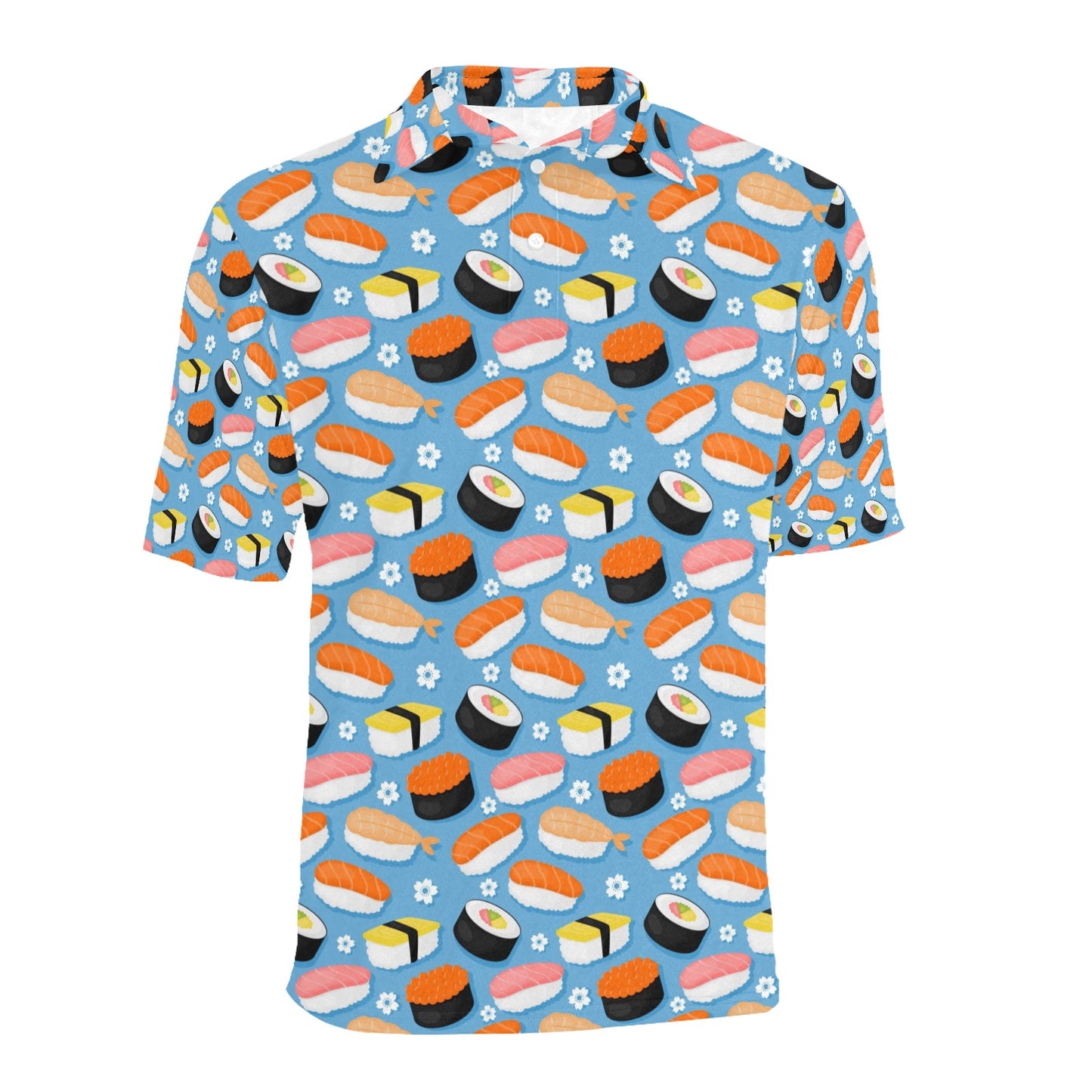 Sushi Print Design LKS304 Men Polo Shirt