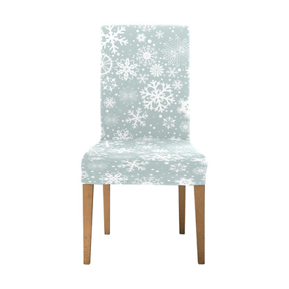 Snowflake Print Design LKS303 Dining Chair Slipcover