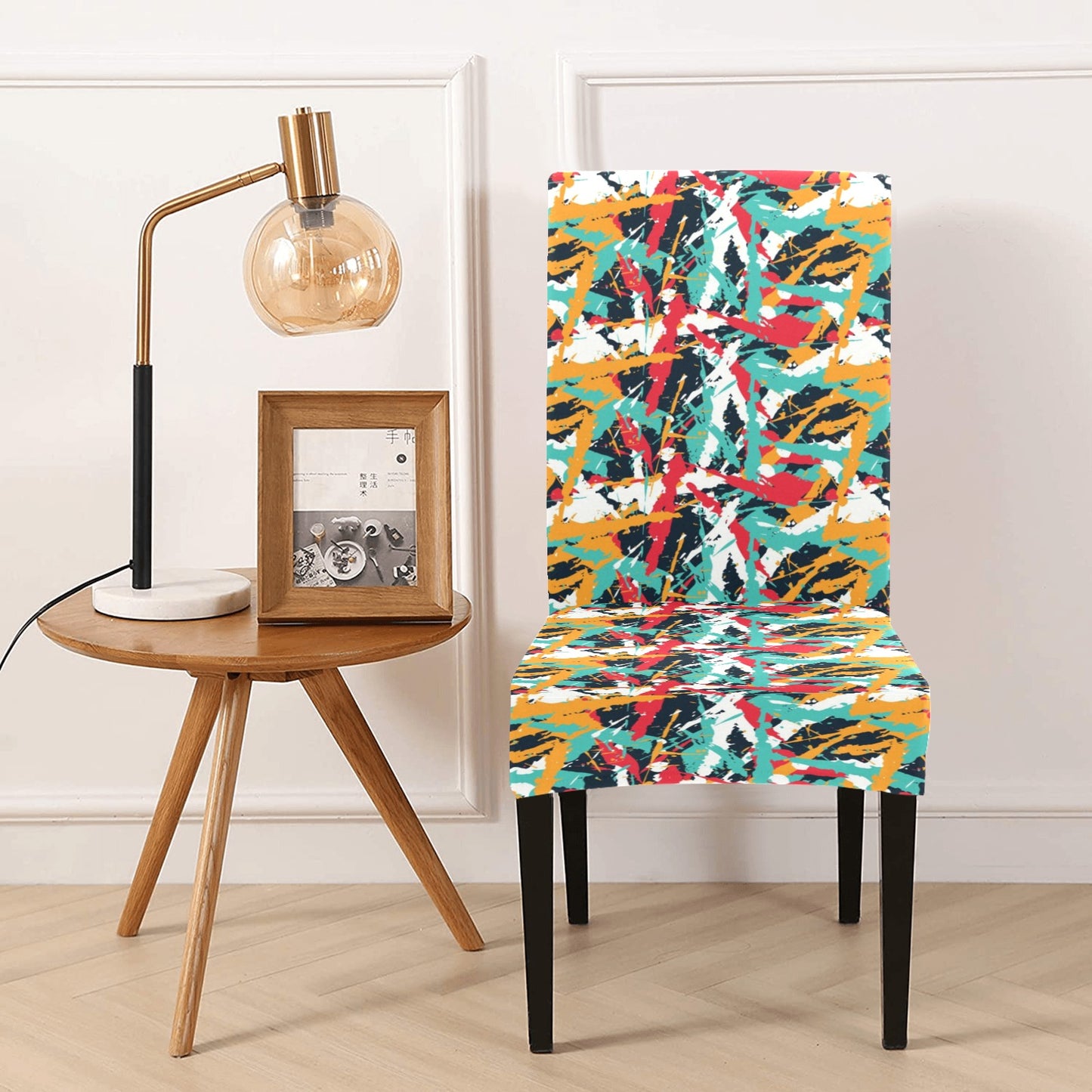 Splatter Print Design LKS304 Dining Chair Slipcover
