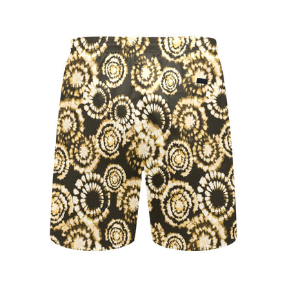 Tie Dye Print Design LKS307 Men's Swim Trunks Beach Shorts
