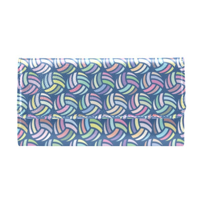 Volleyball Print Design LKS301 Women's Trifold Wallet