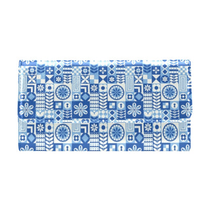 Swedish Print Pattern Women's Trifold Wallet