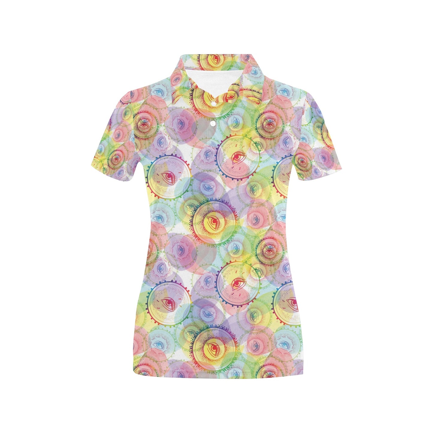 Third Eye Print Design LKS303 Women's Polo Shirt