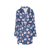 Sakura Print Design LKS306 Women's Fleece Robe