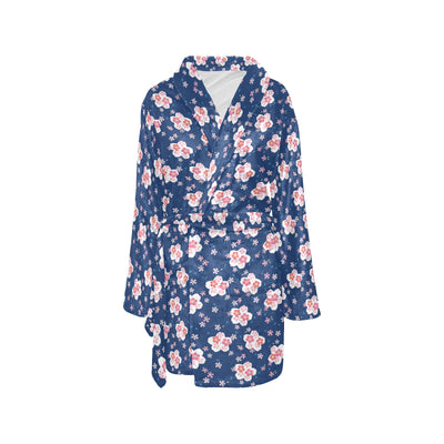 Sakura Print Design LKS306 Women's Fleece Robe