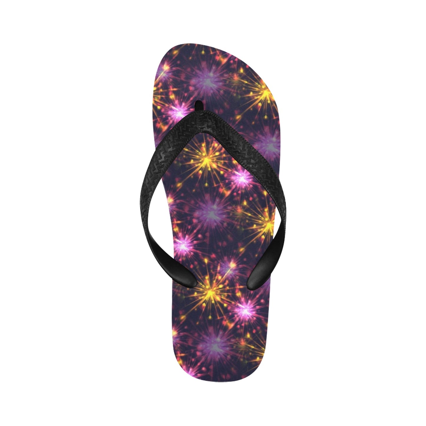 Firework Print Design LKS303 Flip Flops