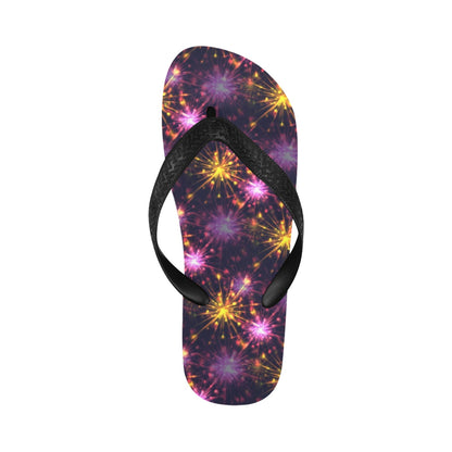 Firework Print Design LKS303 Flip Flops