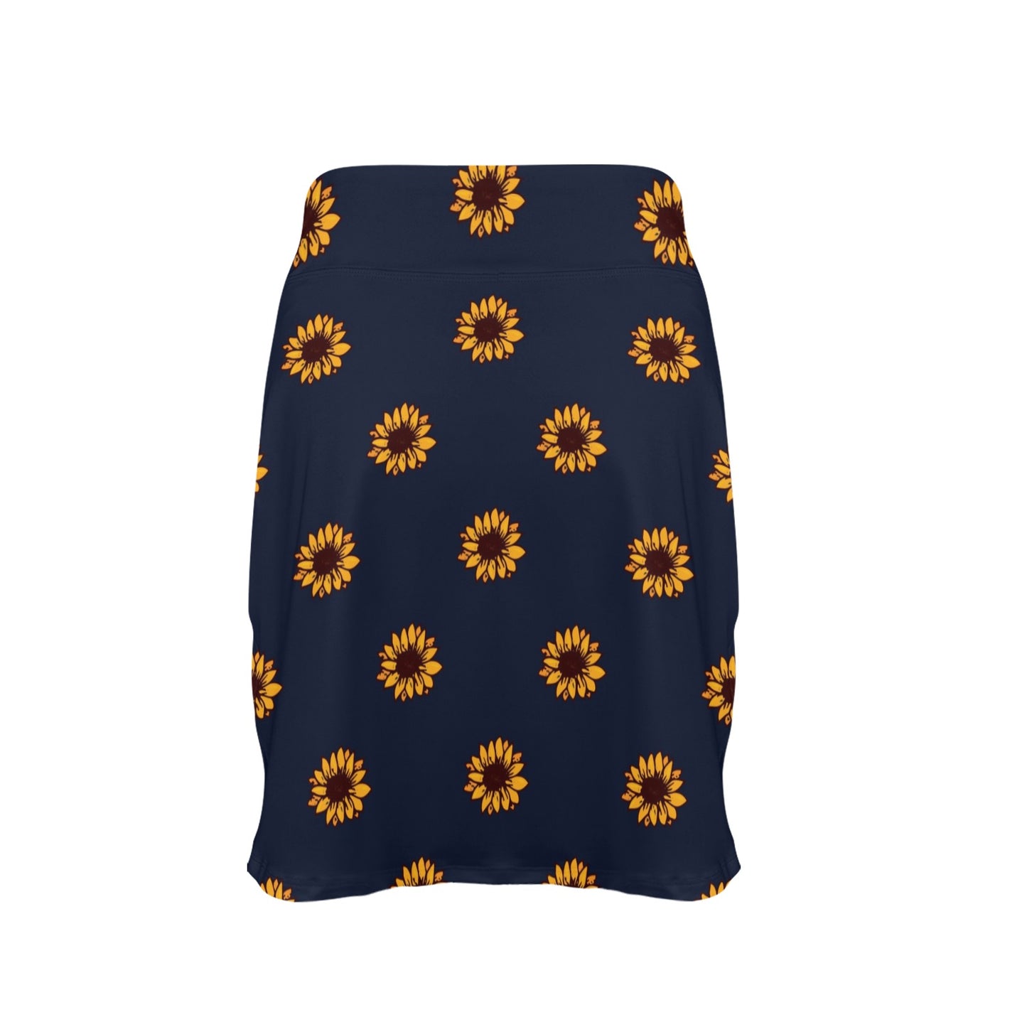 Sunflower Print Design LKS304 17" Golf & Pickleball Skort with Pockets