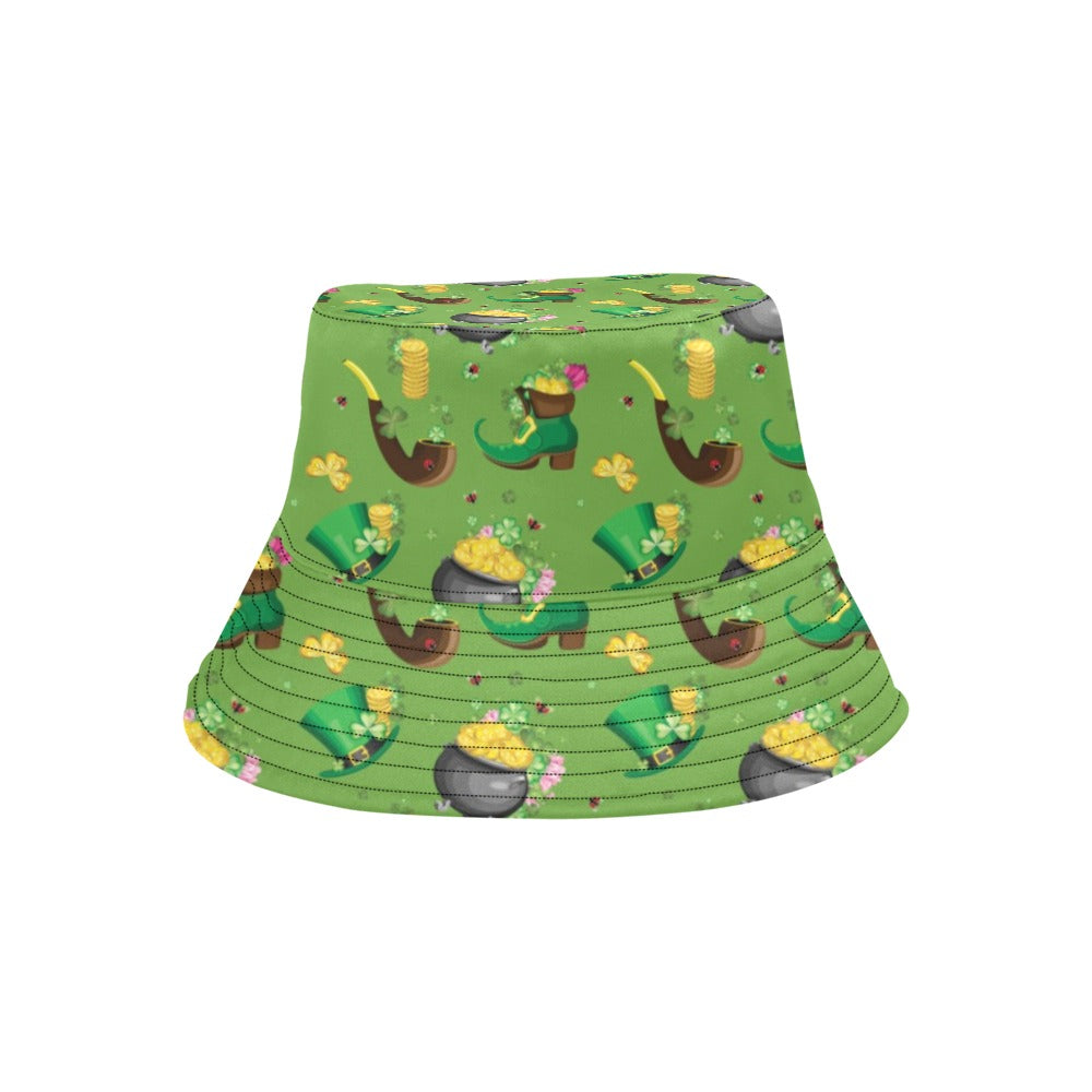 Shamrock Saint Patrick's Day Print Design LKS306 Unisex Bucket Hat